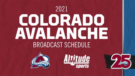 colorado avalanche ice hockey tv schedule